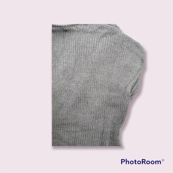 VENUS CROSSED FRONT PATTERN SIZE MEDIUM IN GRAY. SLEEVELESS VEST. - Picture 5 of 12